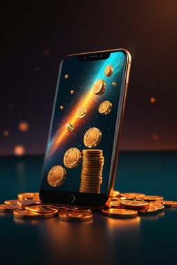 Smartphone con app casino Posido